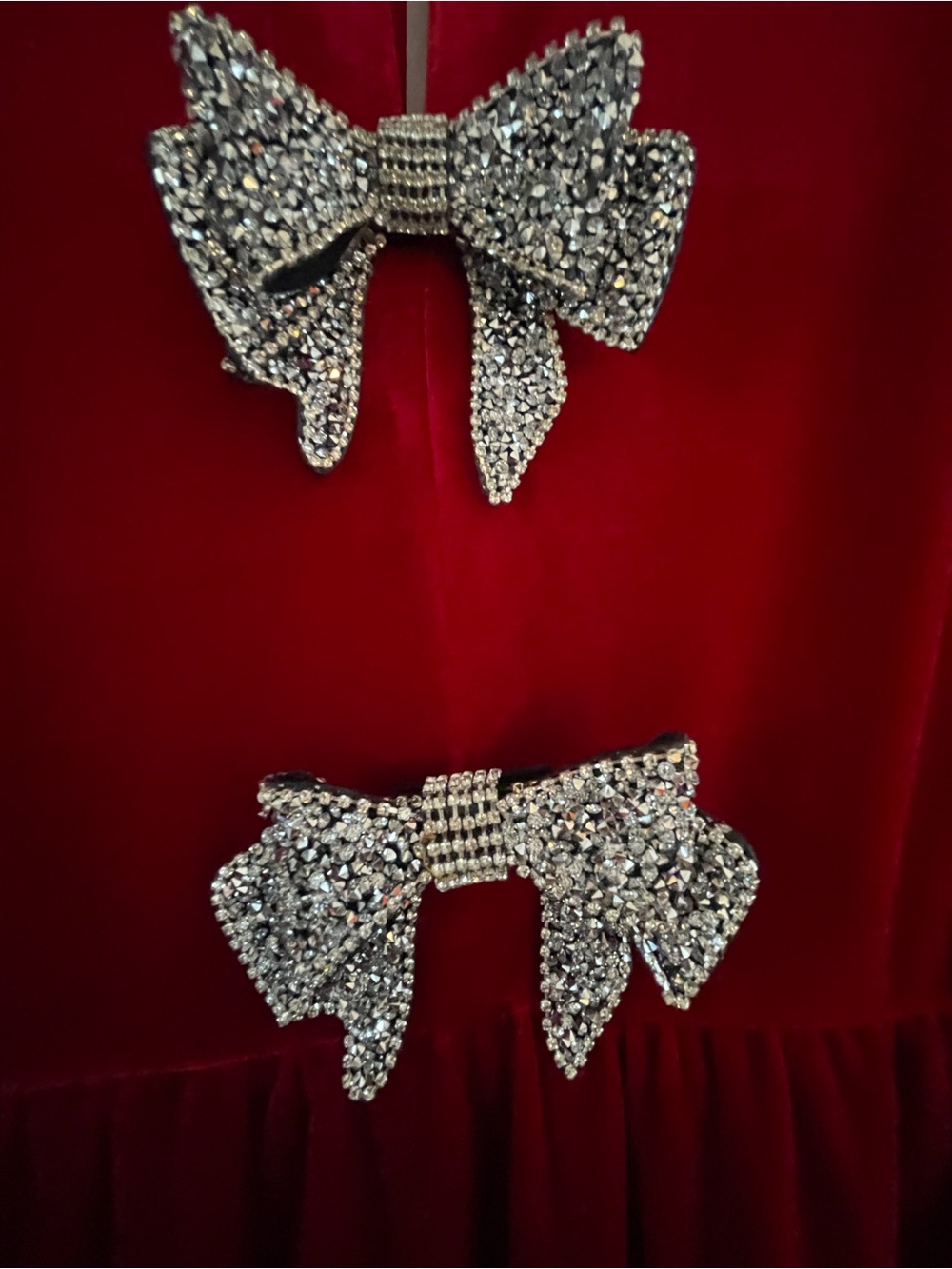 SugarLips Red Velvet Bow-Accent Women's Dress - NWT - Size 2X - Picture 7 of 14